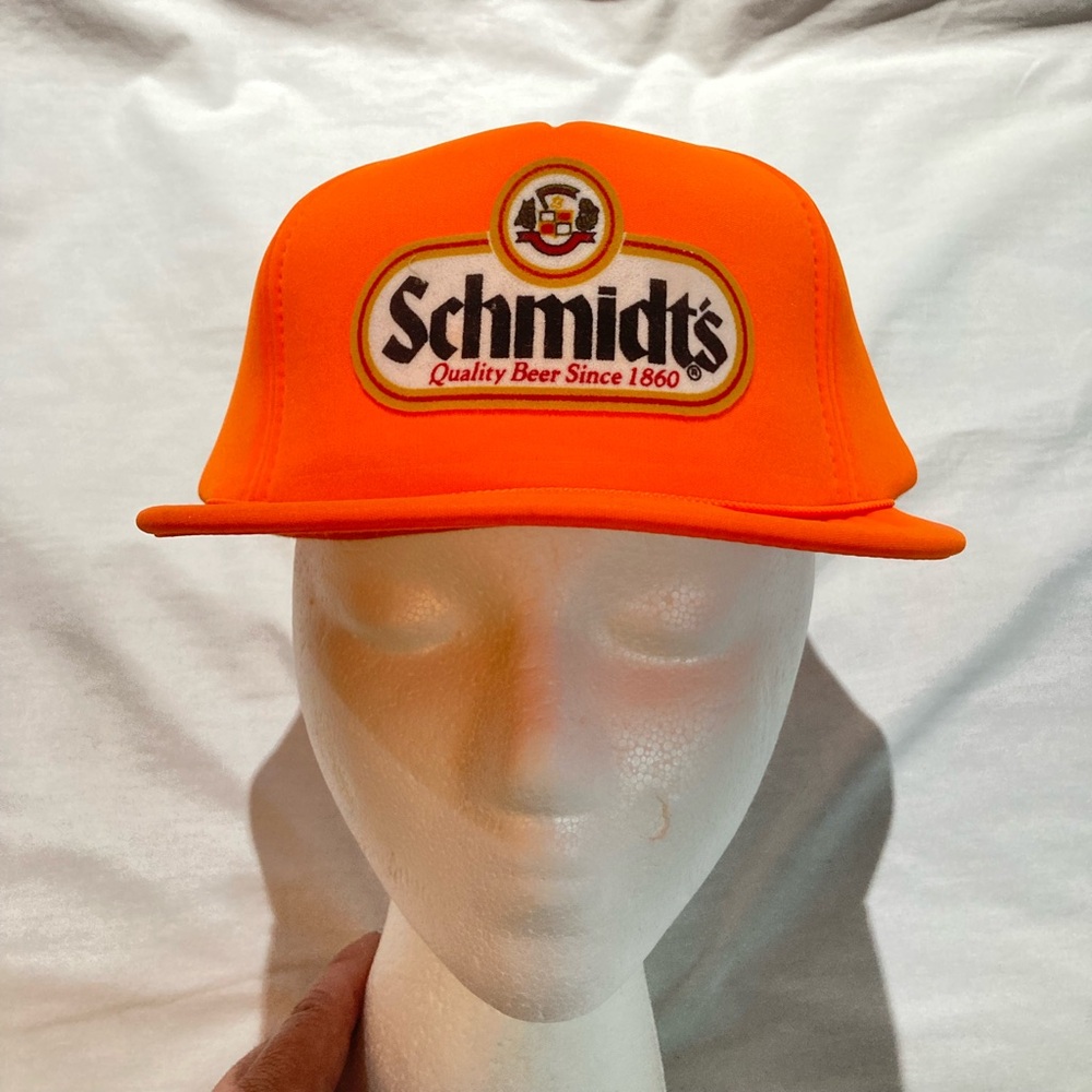 Vintage Schmidt’s Beer SnapBack Rope Trucker Hat